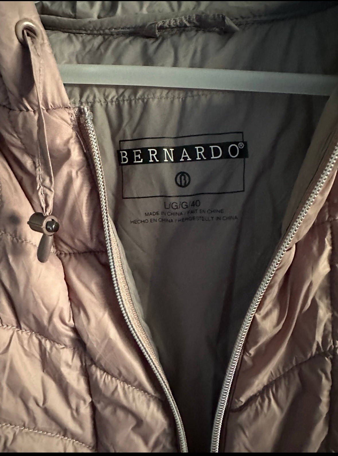 Bernardo Puffer Mauve Lightweight Packable/Travel… - image 2