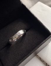 Men’s PT950 Platinum Diamond Ring | 5 Diamond Wedding Band | Heavy