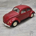 Vintage Tonka Red Volkswagen VW Beetle Bug Car Pressed Steal Toy Metal 8" Long