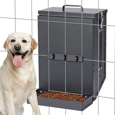 Hanging Cage Automatic Dog Feeder Large Breed,12L Dog Food Dispenser with Lar...