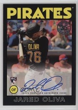 2021 Update 1986 Topps Baseball Black 23/199 Jared Oliva #86B-JOL Auto 19n6