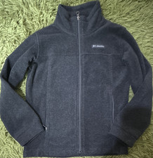 Columbia Kids Black Fleece Full Zip Jacket Size S Unisex Pockets