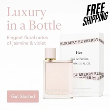 Burberry Her Eau de Parfum 3.3 oz Women’s Spray Perfume – NEW & SEALED IN BOX