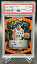 2020 Tre Jones Select Neon Orange Pulsar Auto /30 PSA 10 RC Rookie POP 2