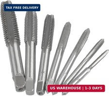 7 Piece Metric Thread Tap Set, HSS Tapping Tool Set M3 M4 M5 M6 M8 M10 M12 Hand