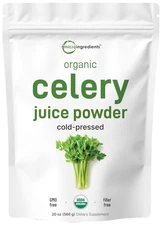 Organic Celery Juice Powder, 20 Ounce (1.25 Pound), 70 Serving, Celery Detox and
