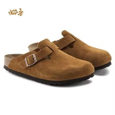 Birkenstock Boston Mink Suede Clog Soft Footbed Shoes Size EU 37-45 Narrow/Wide