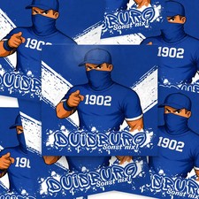 100x Duisburg Aufkleber/ Sticker/ Fußball Fanartikel/ 10,5x10,5cm/PVC/wetterfest