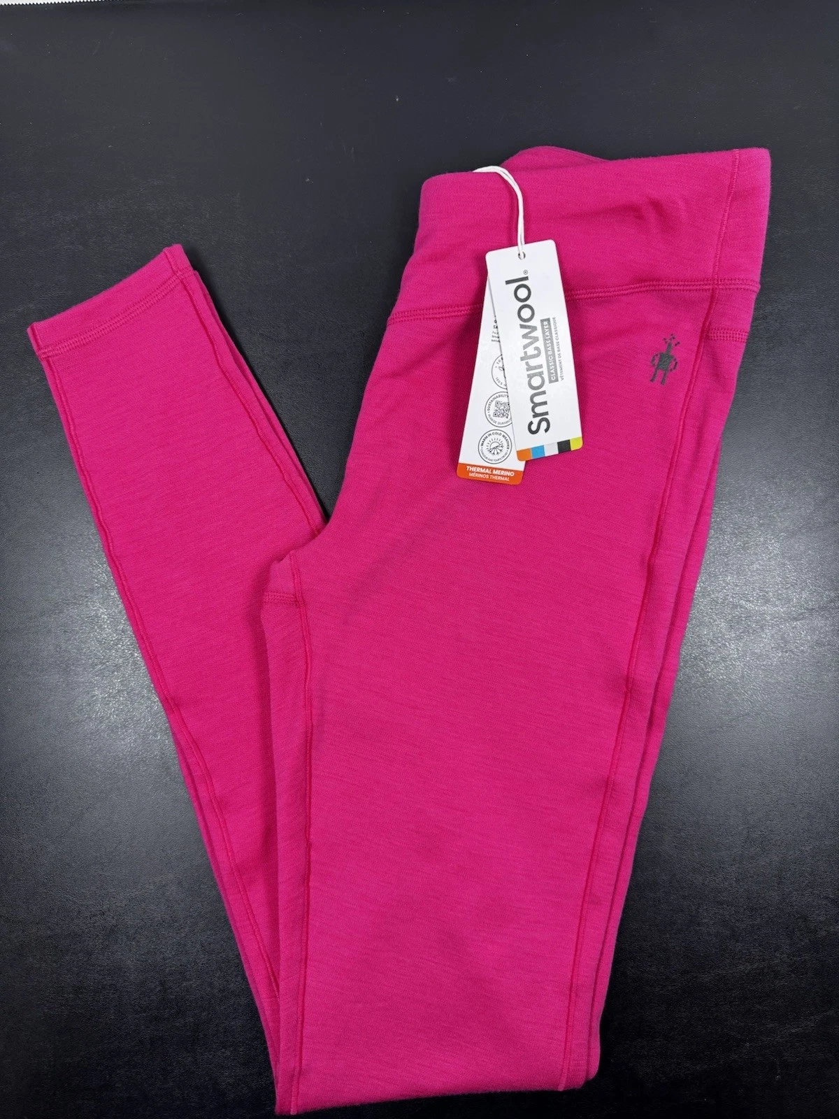 $115 Smartwool Women's Thermal Merino Base Layer Bottom- Powerful Pink -Medium