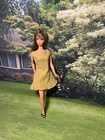 Vintage Barbie Dress PAK Sun Shiner Yellow Black PolkaDots Japan Mules No Doll