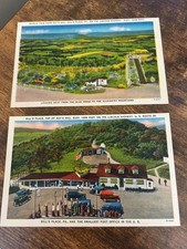 Vtg Post Cards Lot of 2 Lincoln Hwy Bill's Place PA by WC Wakefield
