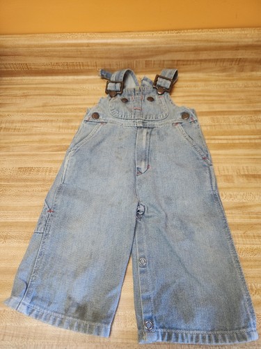 Vintage 70s Toddler Overalls BIG MAC JCPenney TODDLER TIME Sz 12-18 Month?