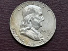 1958-D FRANKLIN HALF DOLLAR 90% SILVER .50¢ UNITED STATES   (A247)