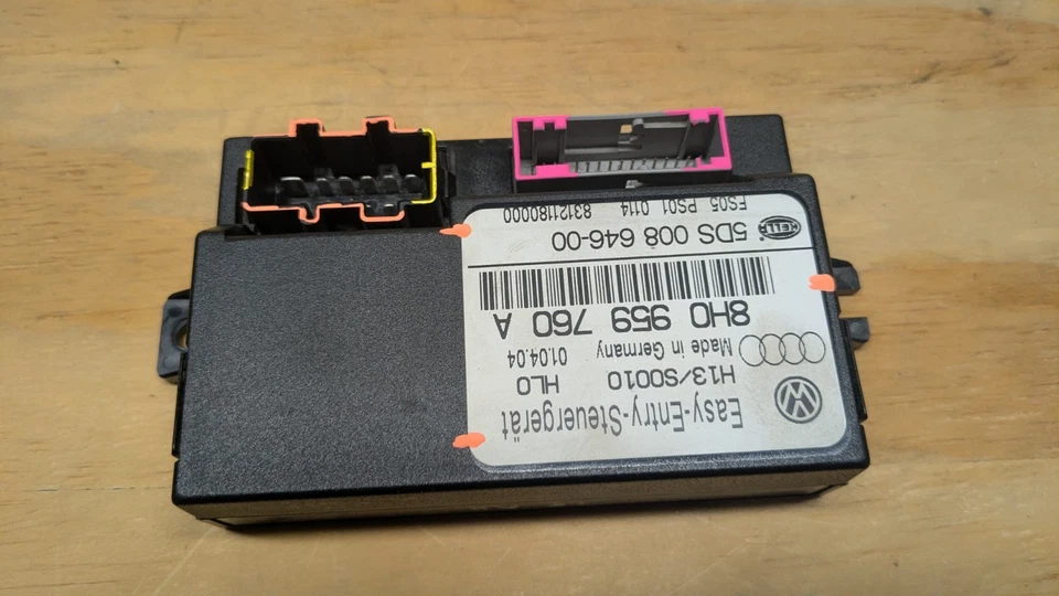 03-09 Audi A4 S4 Convertible Memory Seat Control Module 8E0 959 760 A (OEM) #77 - Image 3 of 4