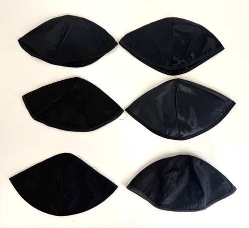 Bundle Of 6 Kippah Size 9 Black
