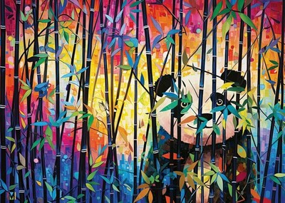 Wonder Forge Peekaboo Panda 1000 Piece Jigsaw Puzzle for Adults | Unique,... 