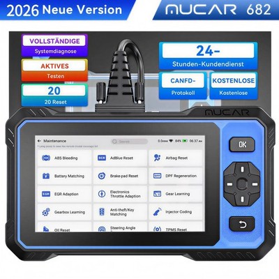 MUCAR 682 Profi KFZ Diagnosegerät Auto OBD2 Scanner ALLE SYSTEM 20 Reset CAN FD 