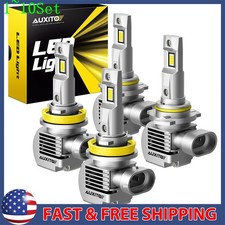 H11 9005 9006 LED Combo Headlight Fog Lights High Low Beam Bulb White 6000K 2/4X