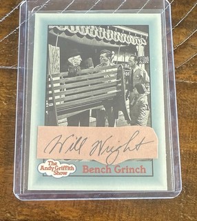 Will Wright (Died 1962) “Ben Weaver” The Andy Griffith Show Autograph Signed