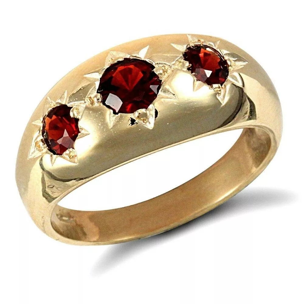 9ct gold garnet best sale ring