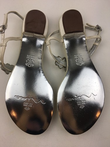 Nina Sandali piatti donna Keegan Jewelry misura 7,5M, cristallo avorio 2342 - Foto 8 di 9