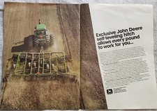 John Deere 230 Disc Print Ad 1970's Tractor with Duals