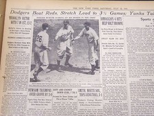1941 JULY 12 NEW YORK TIMES - JOE RUNS STREAK TO 50 GAMES - NT 5155