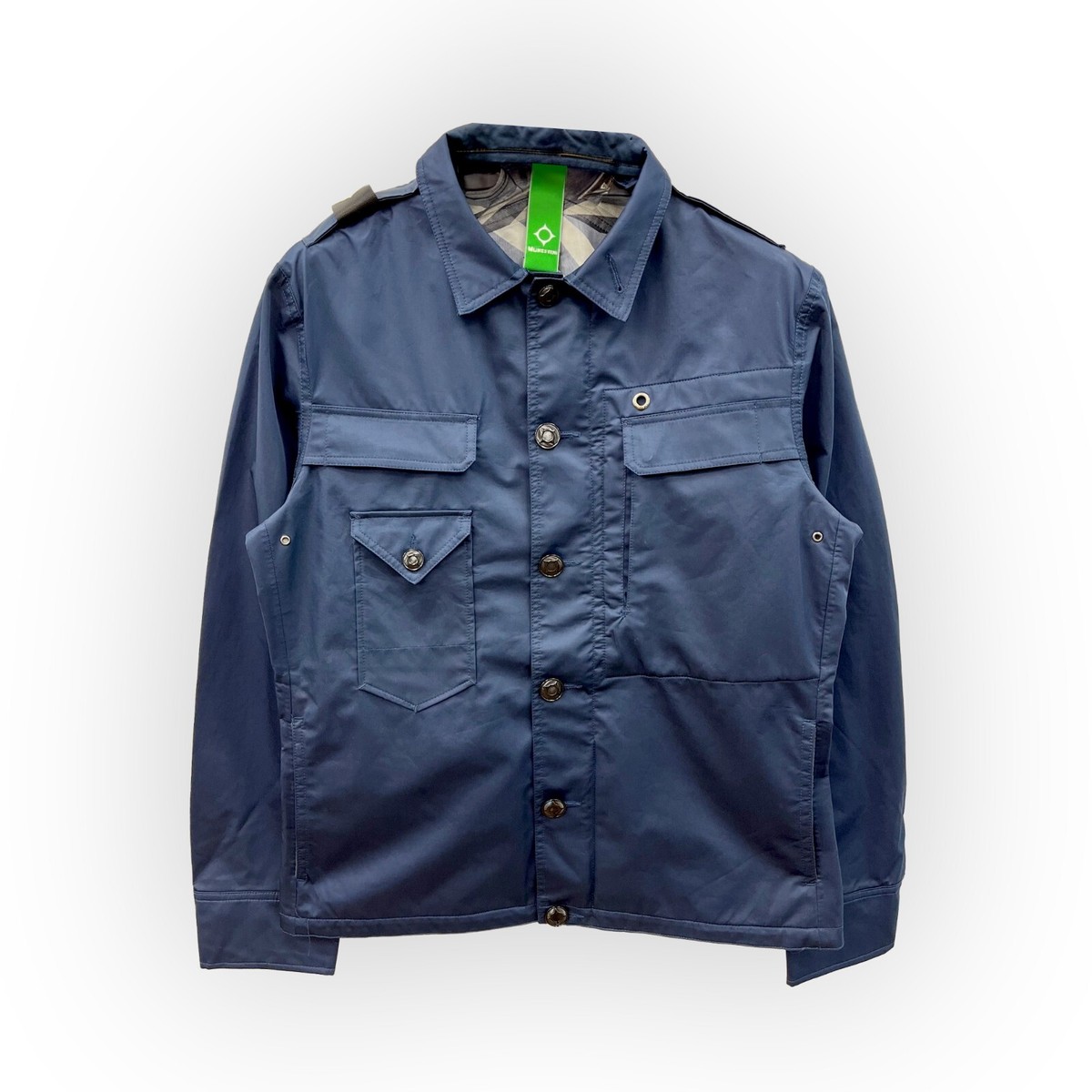 CPO LAYER COTTON SATEEN OVERSHIRT COOL NAVY SIZE MEDIUM