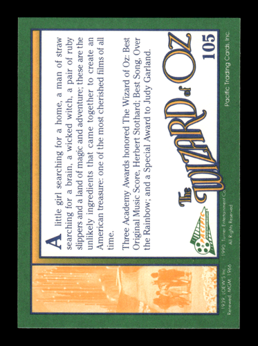 1990 Pacific The Wizard of Oz Trading Cards #1-110 ~ Choose Your Card - Picture 210 of 220
