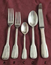 Chambly France Silver Plate Vieux Pattern Sold Per Piece