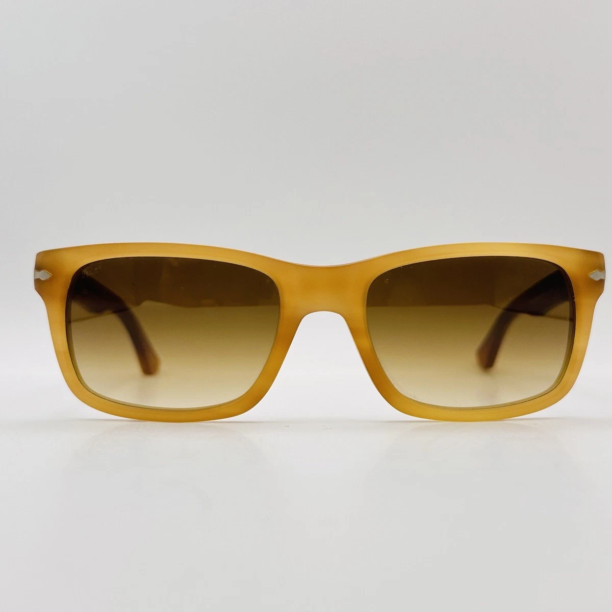 Persol Sunglasses Men s Women s Oval Braun Honey Model 3048 S NEW