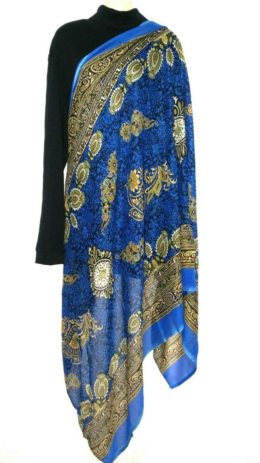 Sharaz De Sciarpa Foulard Bollywood In Chiffon Leggero - Stola - Foto 10