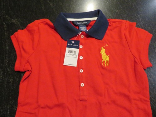 Ralph Lauren R.L. Red Knit Polo Shirt Youth M8-10 NWT - Picture 4 of 8