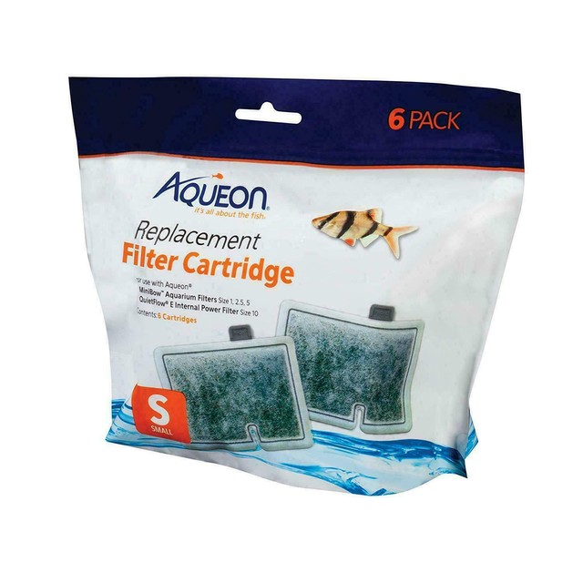Aqueon Small Replacement Filter Cartridges 6 Pack For MiniBow Aquarium