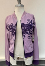 Msrp $74 Now Sale $40 - Nwt  Roca Wears Cardigans Front Zip Graphic Chic Jacket