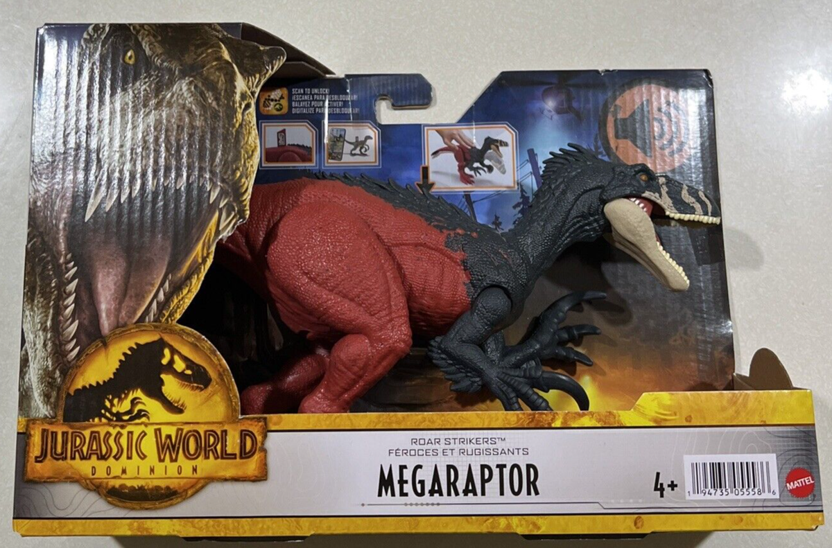 NEW 2022 Jurassic World Dominion Roar Strikers Megaraptor