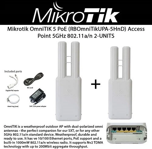 Mikrotik OmniTIK 5 PoE 7.5dBi Integrated AP International version - Image 2 of 3