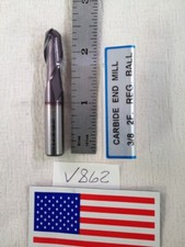 1 NEW 3/8" DIAMETER CARBIDE END MILL. 2 FL BALL. TIALN CTD. 1" LOC (V862)