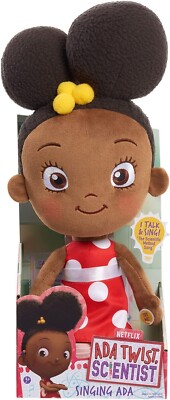 Ada Twist, Scientist Singing Ada 18 Inch Interactive Plush, Talks, Lights