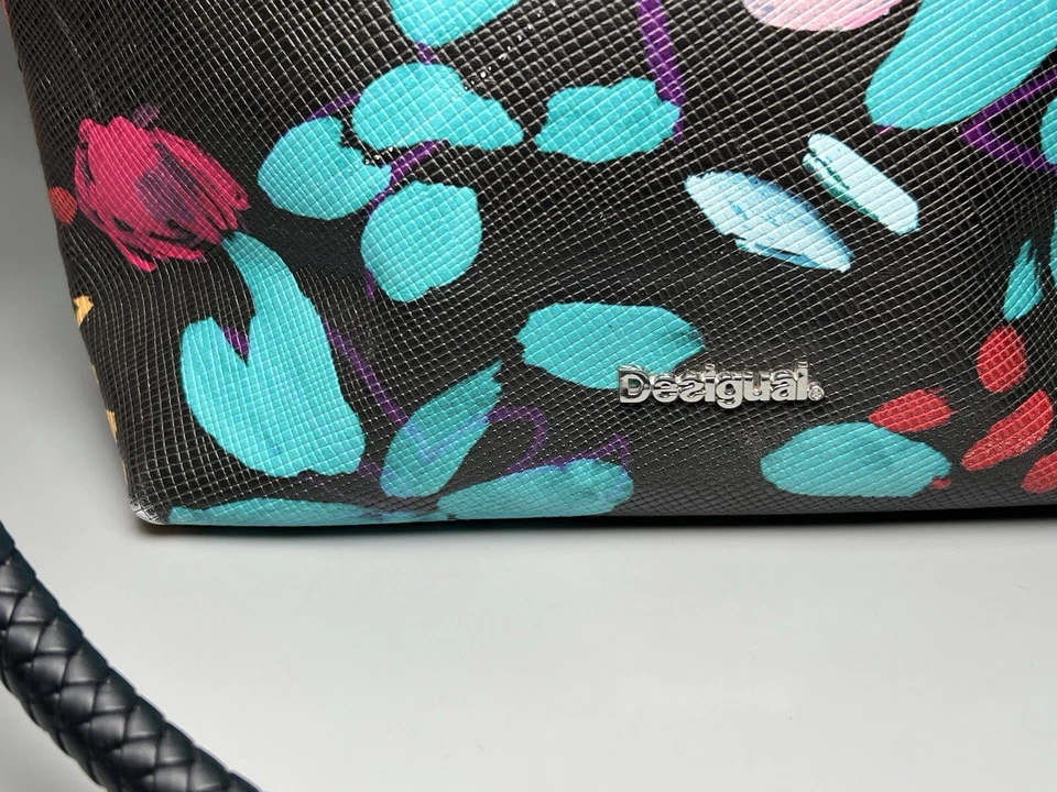 Bolso Desigual 17WAXPWA Mujer Mediano Imitación Cuero Buen Estado Foto 3 de 4
