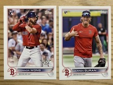CONNOR WONG RC 2022 TOPPS ASG FOIL STAMPED 66 & #186 JARREN DURAN RC VARIATION