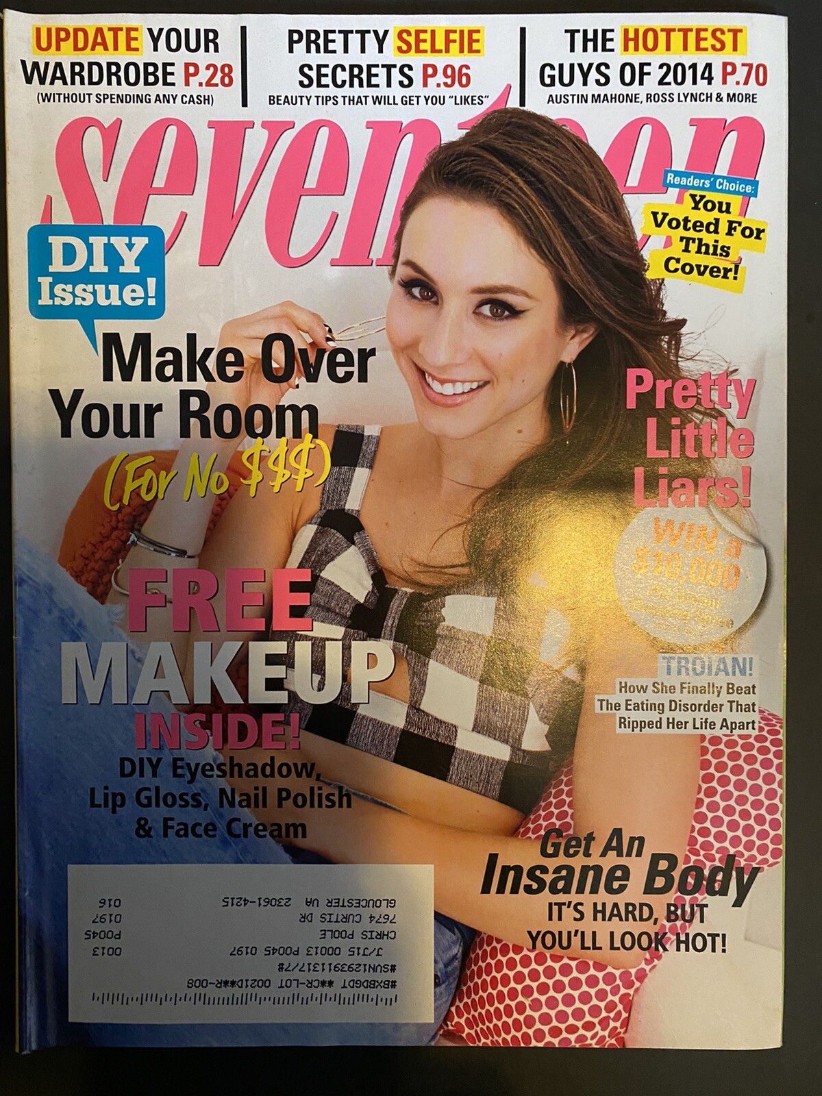 2014 FEBRUARY SEVENTEEN MAGAZINE TROIAN COVER Pretty Little Liars eBay