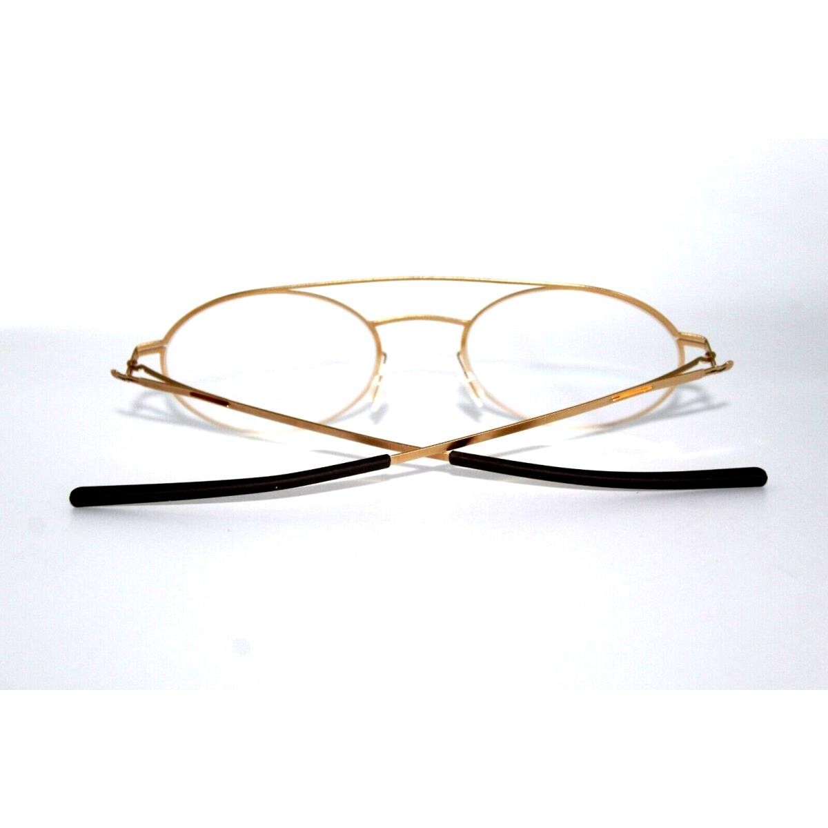 IC! Berlin Hansa Matte Gold Eyeglasses Germany Authentic New with