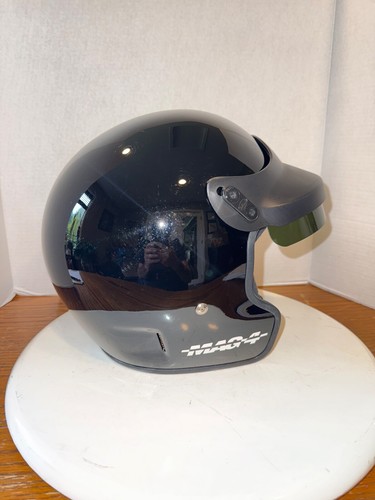 Bell Mag-4 Black/ visor Motorcycle Helmet Size 7 1/4 - Picture 3 of 16