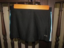 Girls 7-8 Champion Tennis Skort Black/White/turquoise Excellent cond.