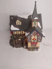 Santa's Workbench  Lighted House The Enchanted Chocolatier 2003 Lights with box