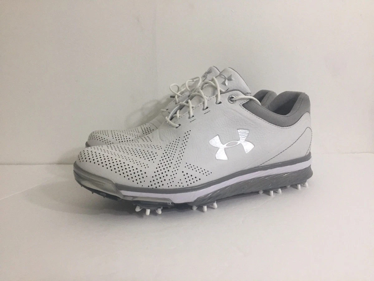 Under Armour Tempo Tour Golf Cleats White Silver Spieth 1270205-101 Sz 7 | eBay