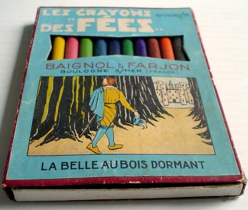 ANCIENNE BOÎTE DE CRAYONS DE COULEURS "LES CRAYONS DES FÉES" - Imagen 3 de 6