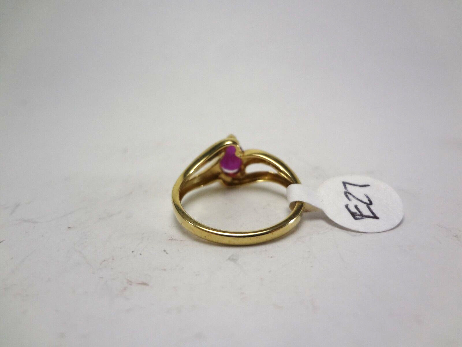 10K SOLID GOLD - NATURAL RUBY & DIAMOND RING - 1.… - image 10