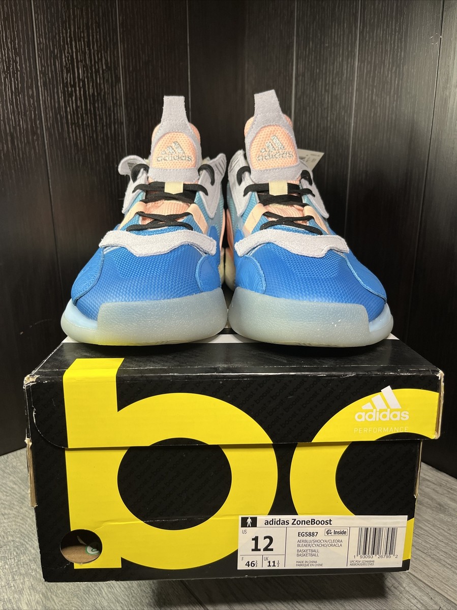 ナイキ adidas Zoneboost BOOST 'AeroBlue/Clear Orange' Basketball